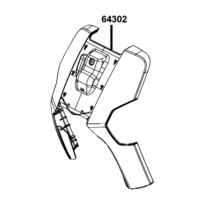 64302-LGR5-E10-NHP MOLD FRONT — diagram cutout