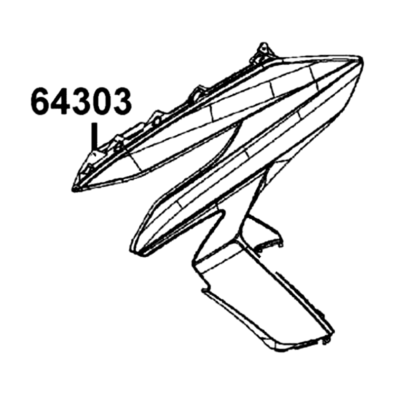 64303-ABD2-C00-J2P MOLDING. L SIDE — diagram cutout
