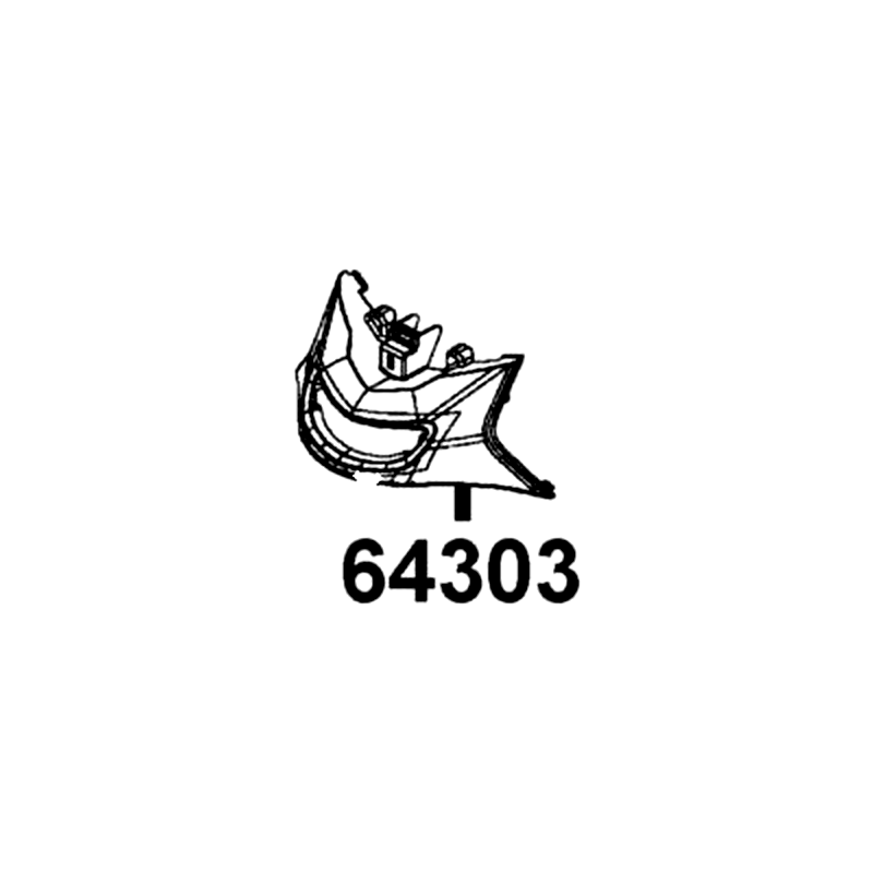 64303-LGR5-E11-F1P FR. COVER LOW — diagram cutout