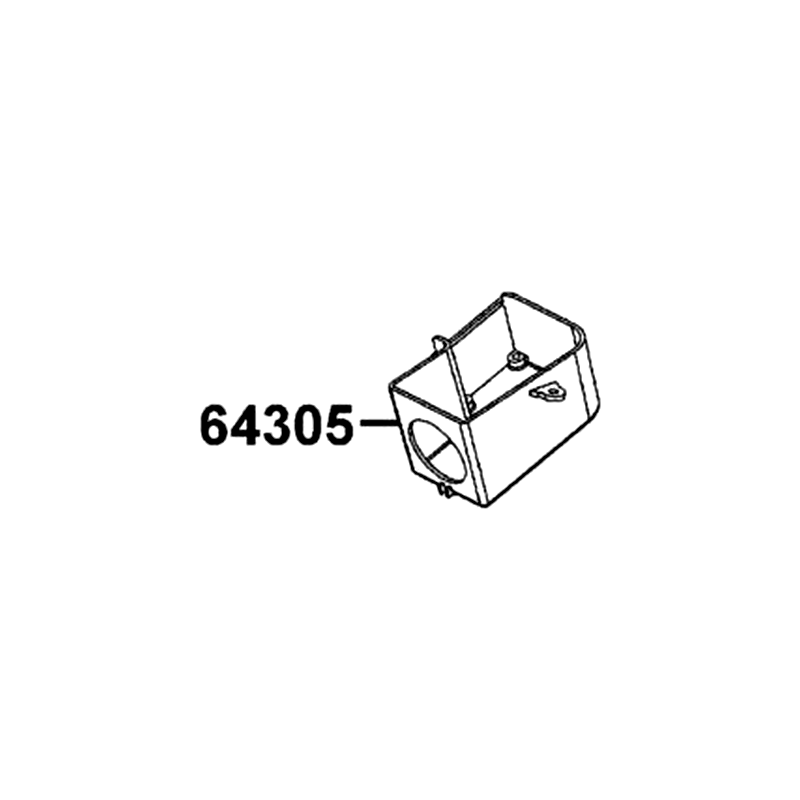 64305-LBA7-900 CASE DUCT B L COVER — diagram cutout