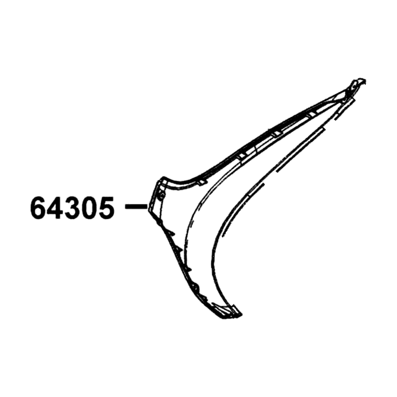 64305-LEJ2-E10-66P SKIRT R SIDE — diagram cutout