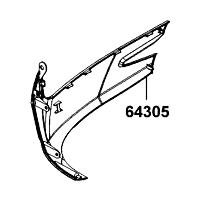 64305-LGE5-E00-JEP SKIRT R SIDE (Pearly Black) — diagram cutout