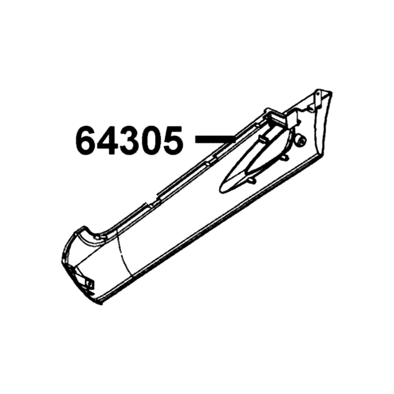 64305-LGR5-E10-NVP SKIRT R SIDE — diagram cutout