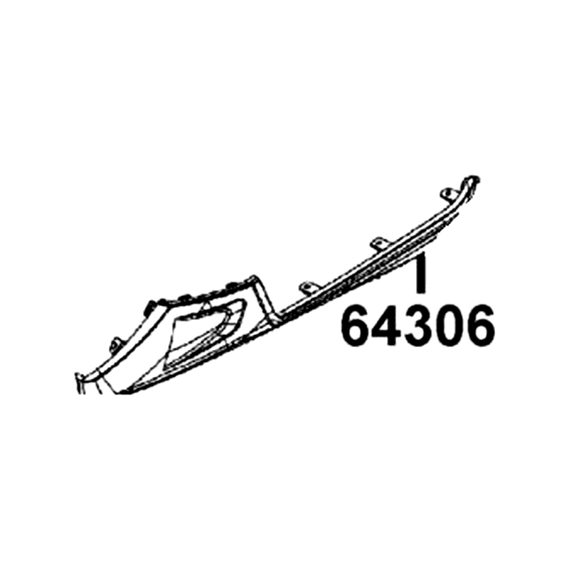 64306-ABD2-C00-66P SKIRT A. L SIDE — diagram cutout