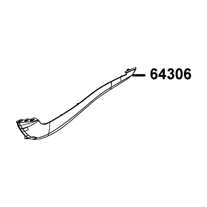 64306-ACC1-E10-21P SKIRT L SIDE(Bright Red) — diagram cutout