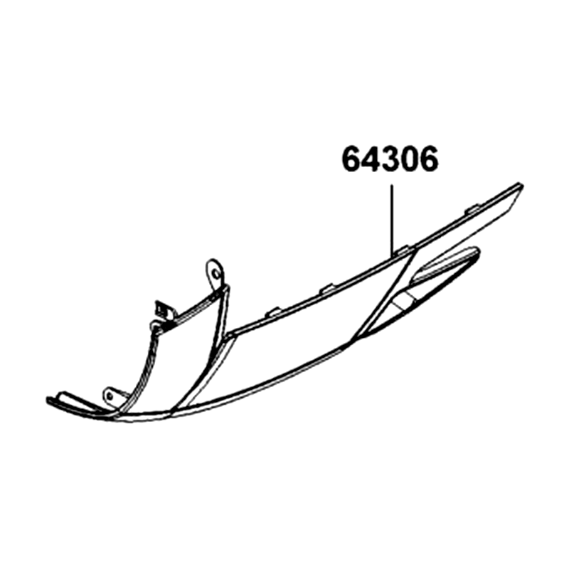 64306-LGE5-E00-JEP SKIRT L SIDE (Pearly Black) — diagram cutout