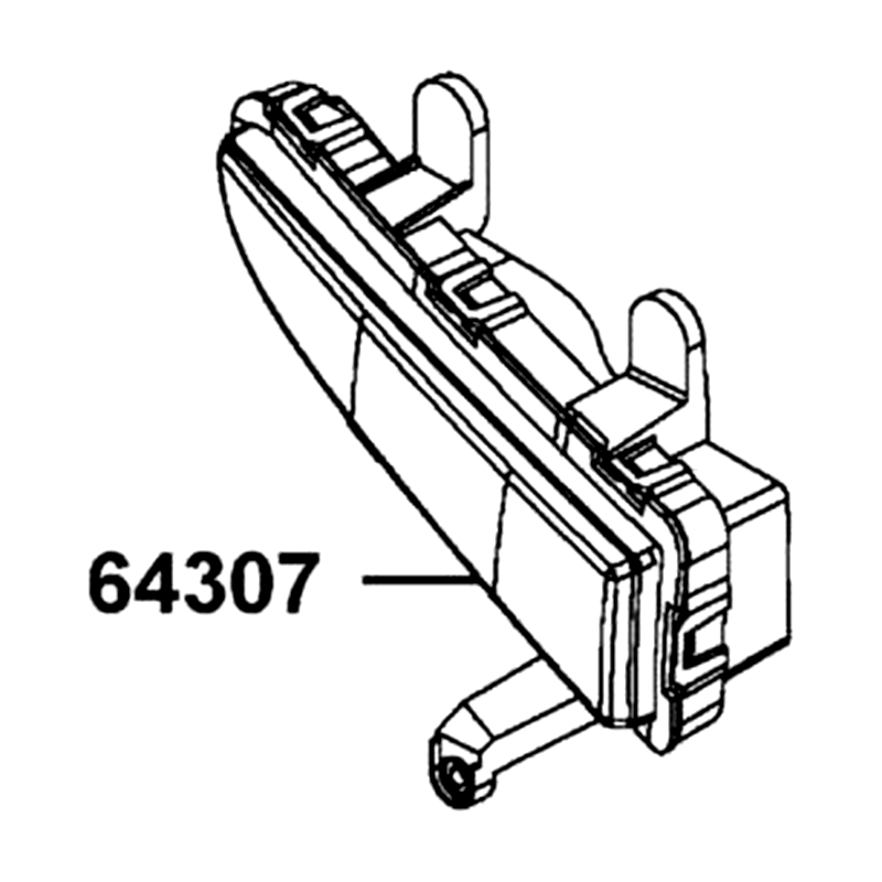 64307-ALC1-900-N1R COVER R WINKER (Black) — diagram cutout
