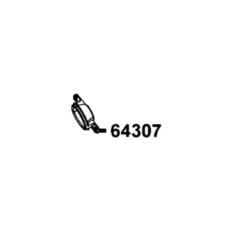 64307-LCA5-900 CAP R FR BUMPER — diagram cutout