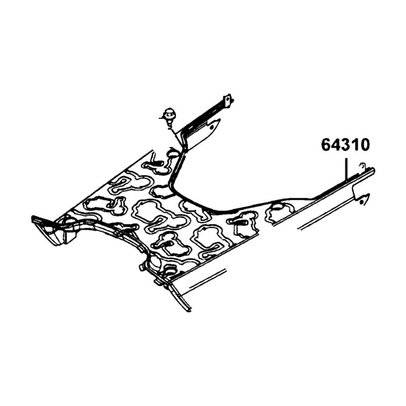 64310-LEA2-900-N1R FLOOR. PANEL (Black) — diagram cutout