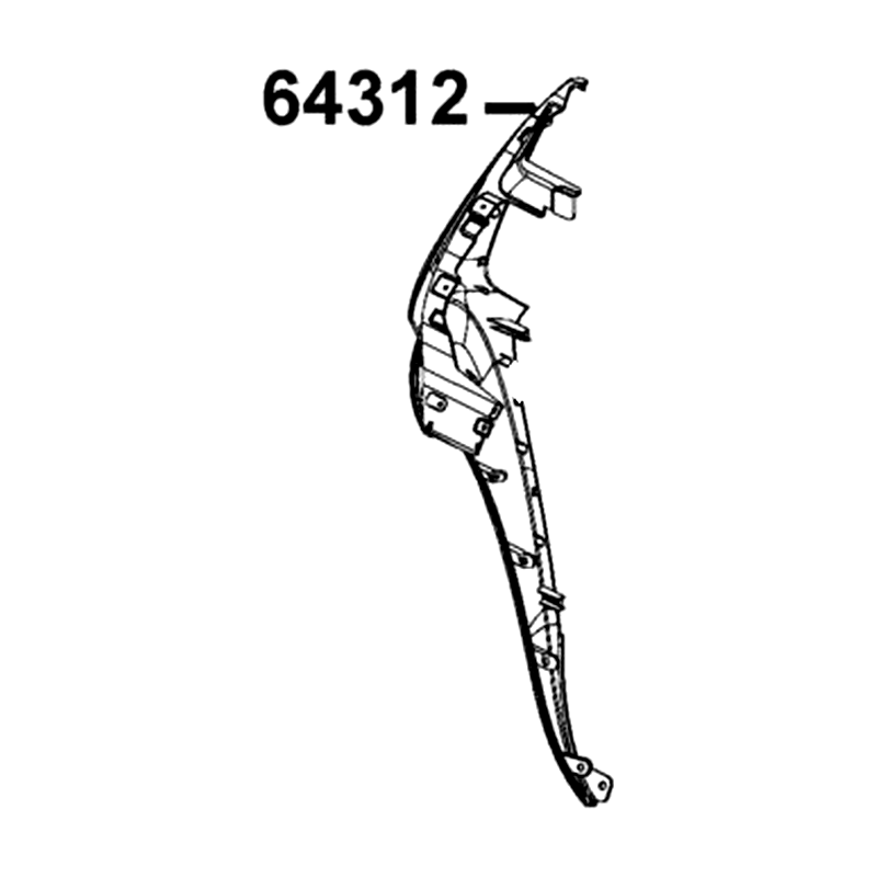 64312-AEB9-E00-BHP "MOLDING. R FR" — diagram cutout