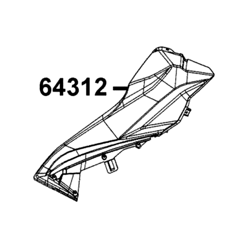 64312-AHF8-M40-66P MOLDING. R FR — diagram cutout