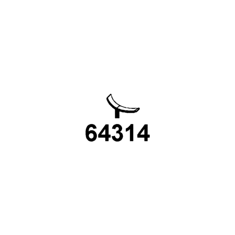 64314-LGR5-E10-F1P RIB FRONT COVER LOW — diagram cutout