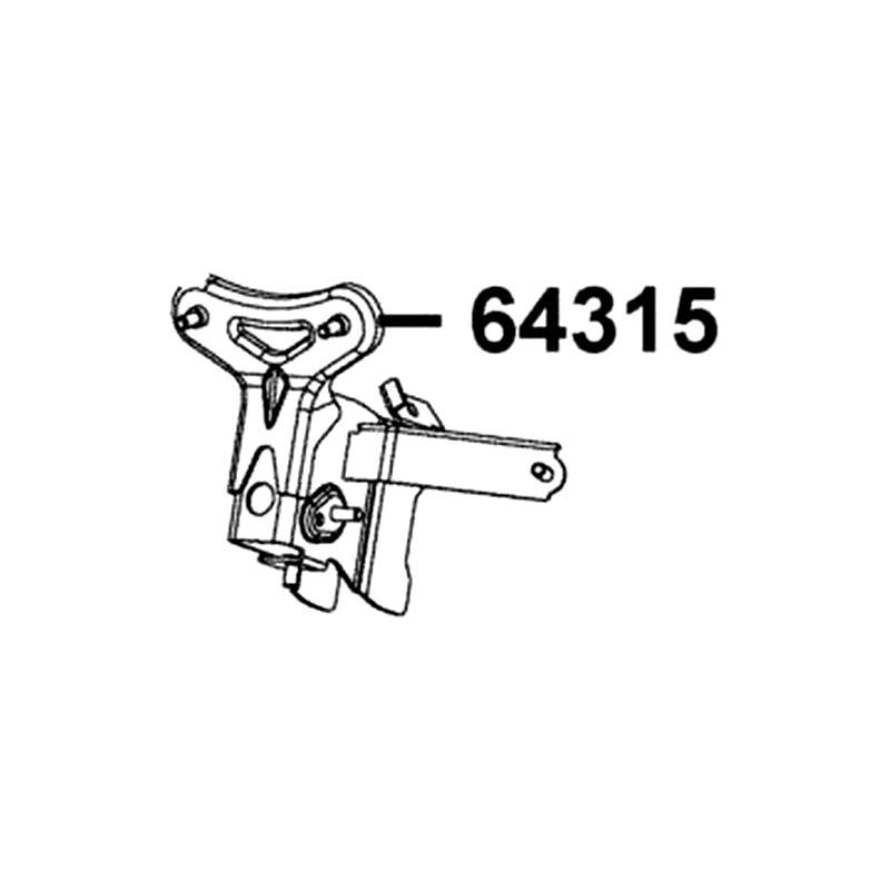 64315-AHF8-M40 "CARRIER FR, CONNECT" — diagram cutout
