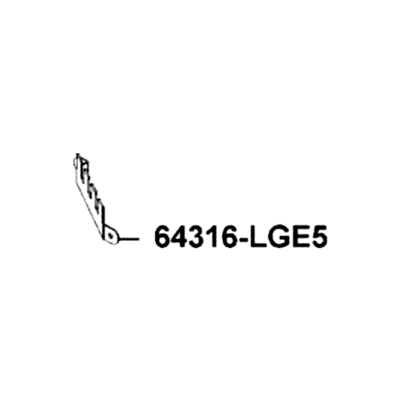 64316-LGE5-E00 STAY B FR COVER — diagram cutout