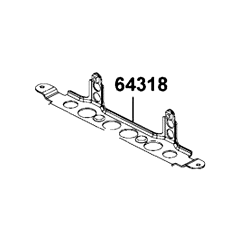64318-LDB5-E00 STAY RADIATOR LOWER — diagram cutout
