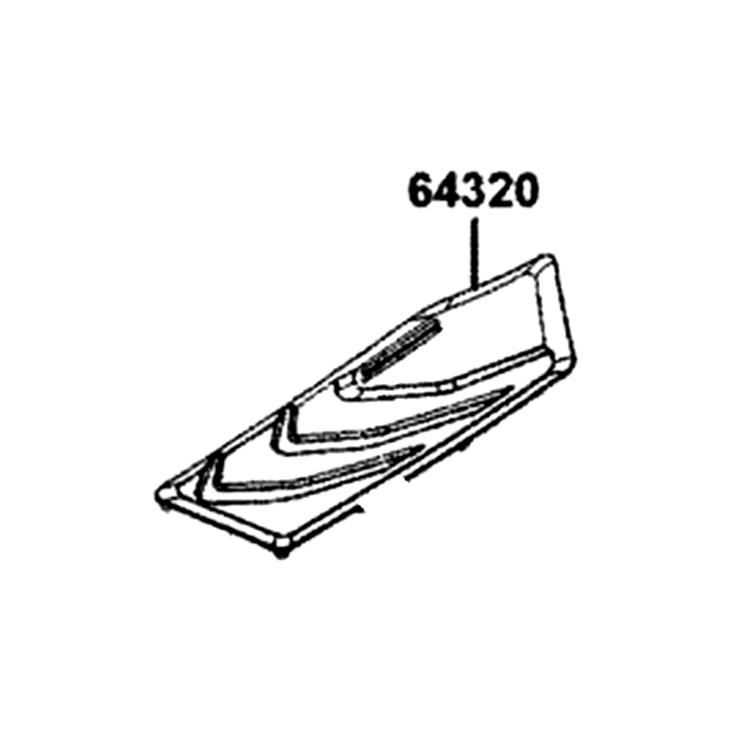 64320-AKB8-E00-N1R MAT R FLOOR (Black) — diagram cutout