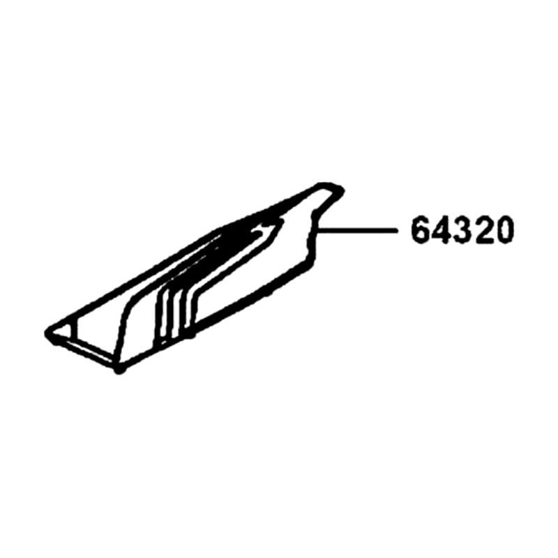 64320-LGC6-E00-N1R MAT R FLOOR (Black) — diagram cutout