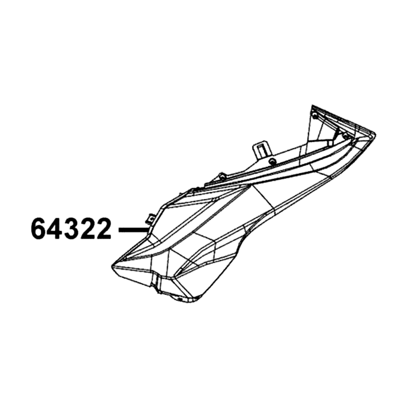 64322-AHF8-M40-66P MOLDING. L FR. — diagram cutout