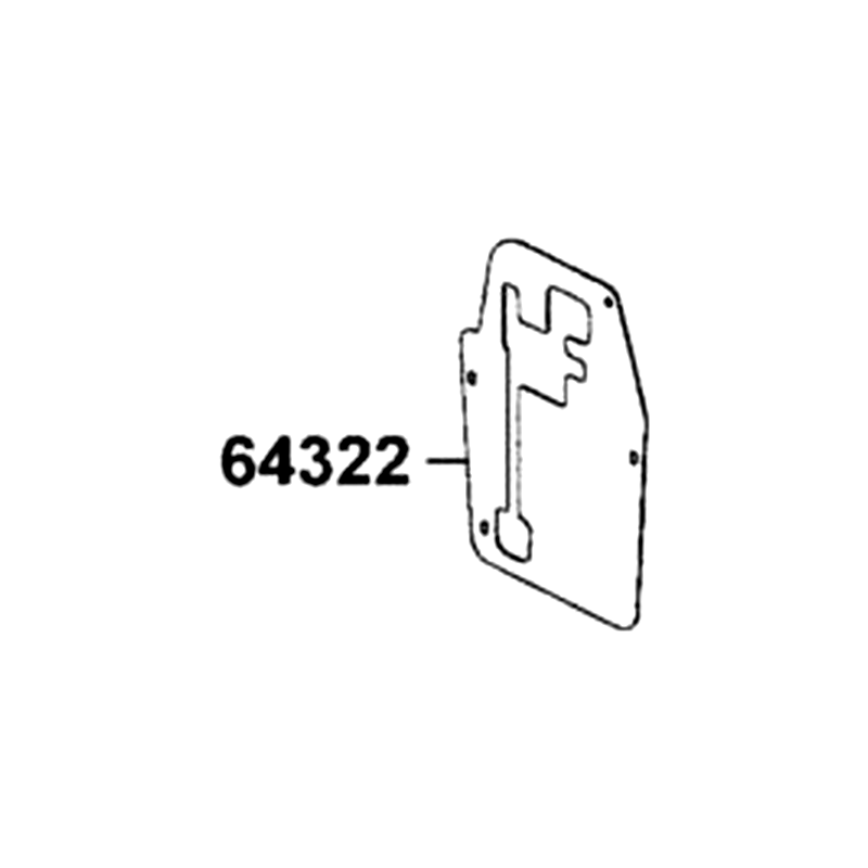64322-ALE8-E00 PLATE PEDAL — diagram cutout