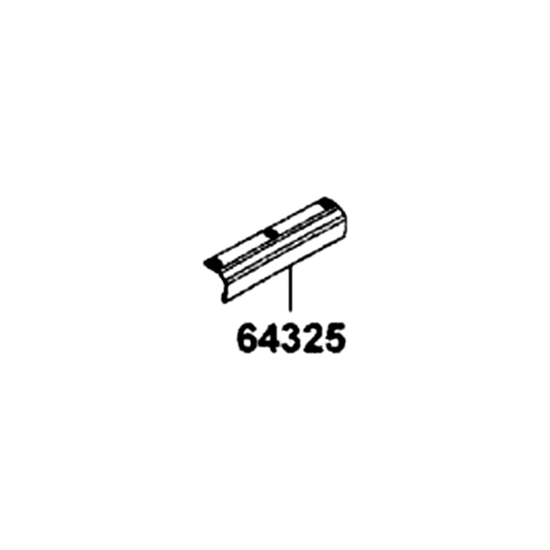 64325-LEE8-E01-N1R SIDE PANEL L FOOTREST (Black) — diagram cutout