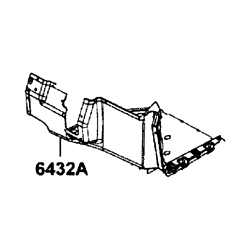 6432A-LEE8-E01-N1R PANEL ASSY L FOOTREST (Black) — diagram cutout