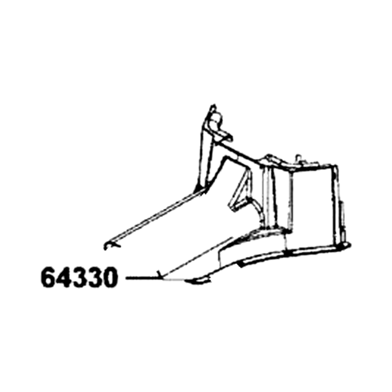 64330-AGA5-M00-N1R COVER TUNNEL (Black) — diagram cutout