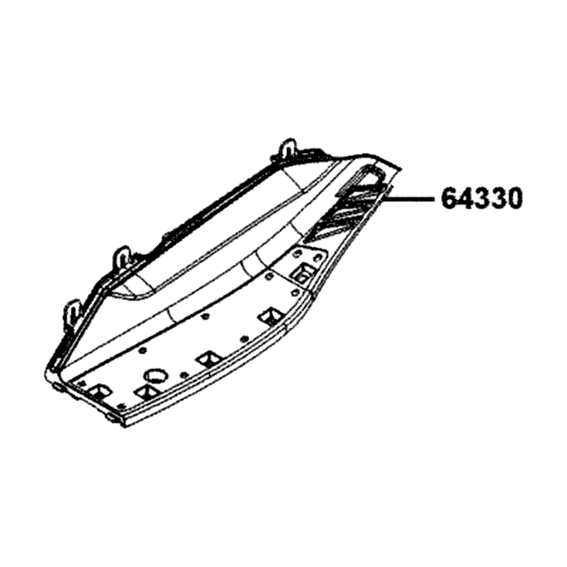 64330-BAA7-E00-N1R PANEL A L FLOOR (Black) — diagram cutout