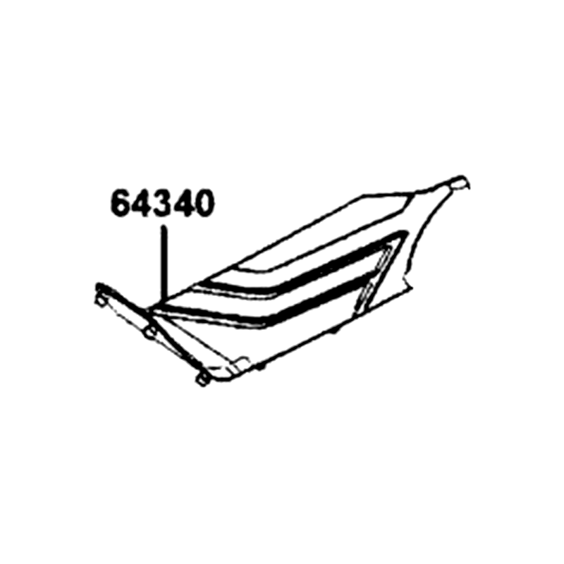 64340-AGJ5-E00-N1R MAT, L FLOOR (Black) — diagram cutout