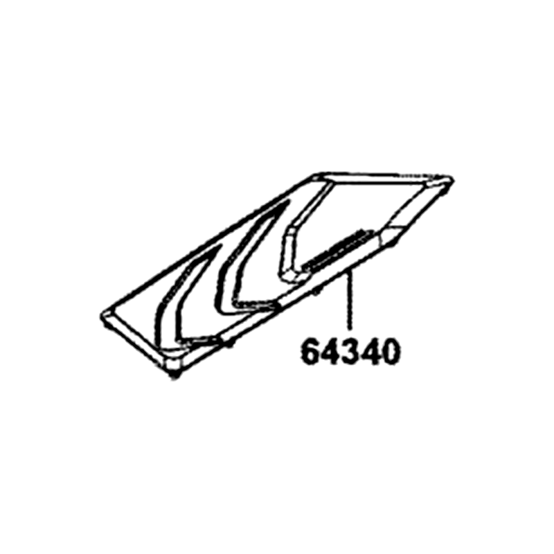 64340-AKB8-E00-N1R MAT L FLOOR (Black) — diagram cutout