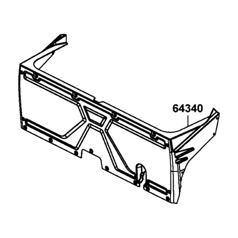 64340-ALE8-E00-N1R PANEL FLOOR, REAR (Black) — diagram cutout