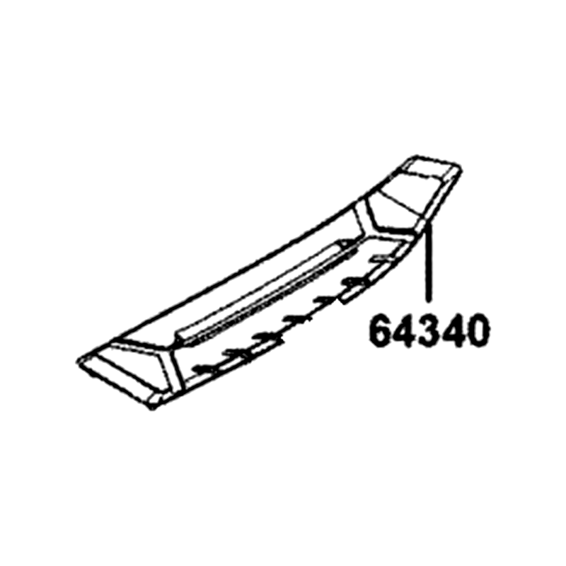 64340-BAA7-E00-N1R MAT L FLOOR (Black) — diagram cutout