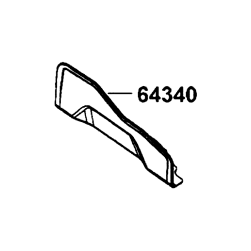 64340-LFE9-E00-N1R GUARD L BOOT (Black) — diagram cutout
