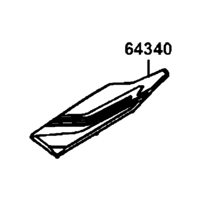 64340-LGC6-E00-N1R MAT L FLOOR (Black) — diagram cutout