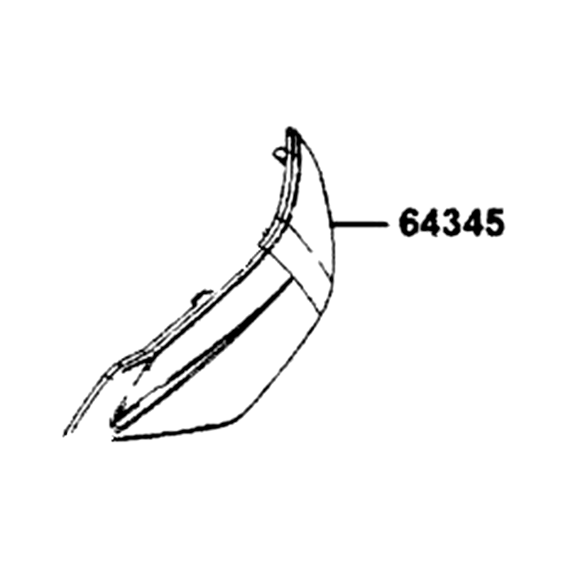 64345-AGJ5-E00-NEP COVER A, L SIDE — diagram cutout