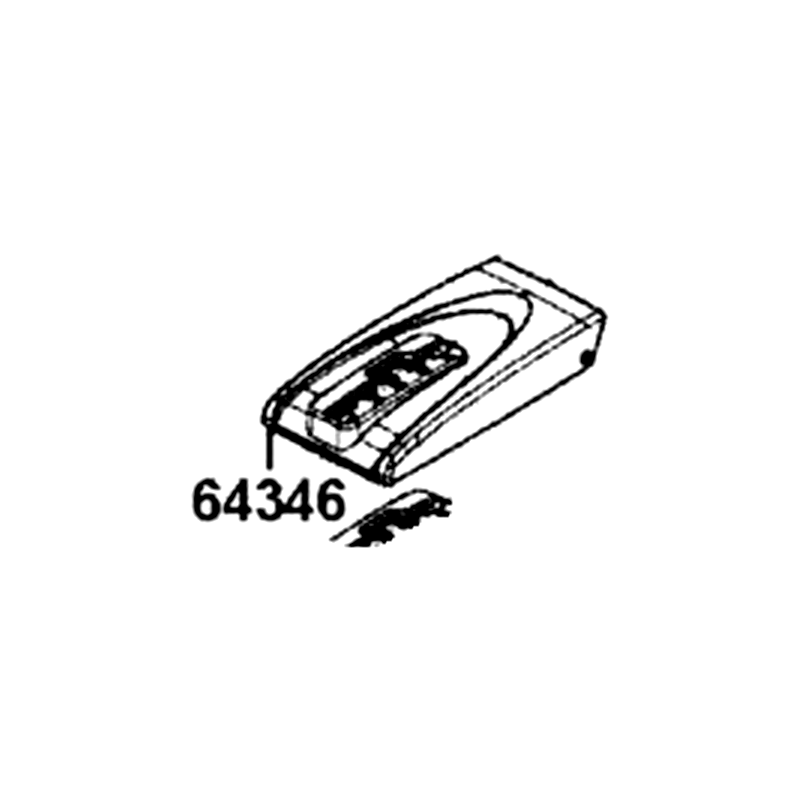 64346-AKC2-M00 COVER SHIFT LEVER — diagram cutout