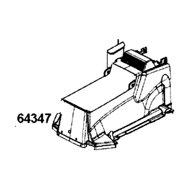 64347-LKM8-900 PLATE SHIFT LEVER — diagram cutout