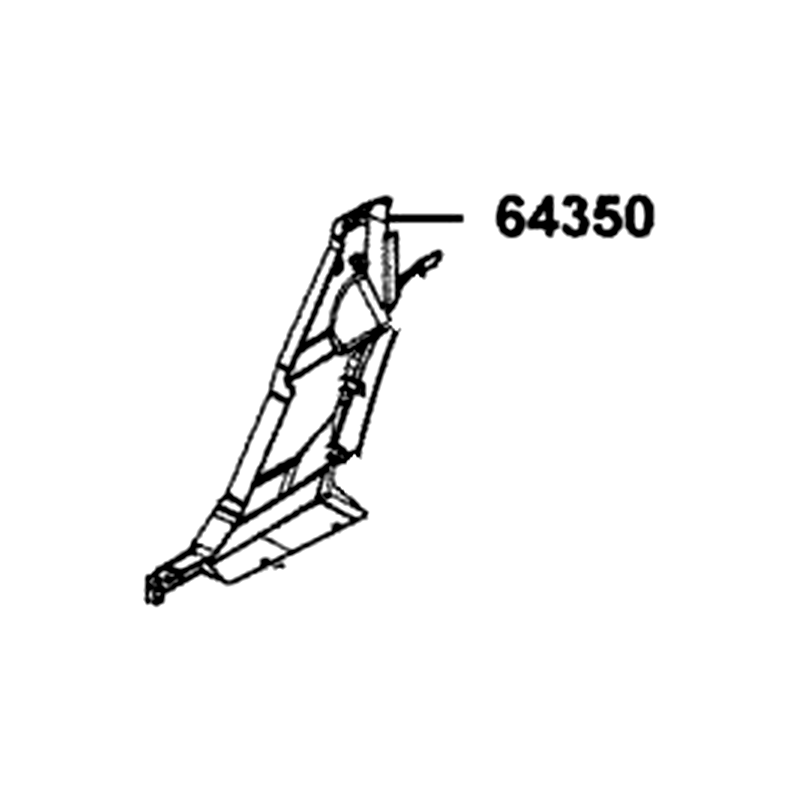 64350-AGA5-M00-N1R PANEL R SIDE (Black) — diagram cutout