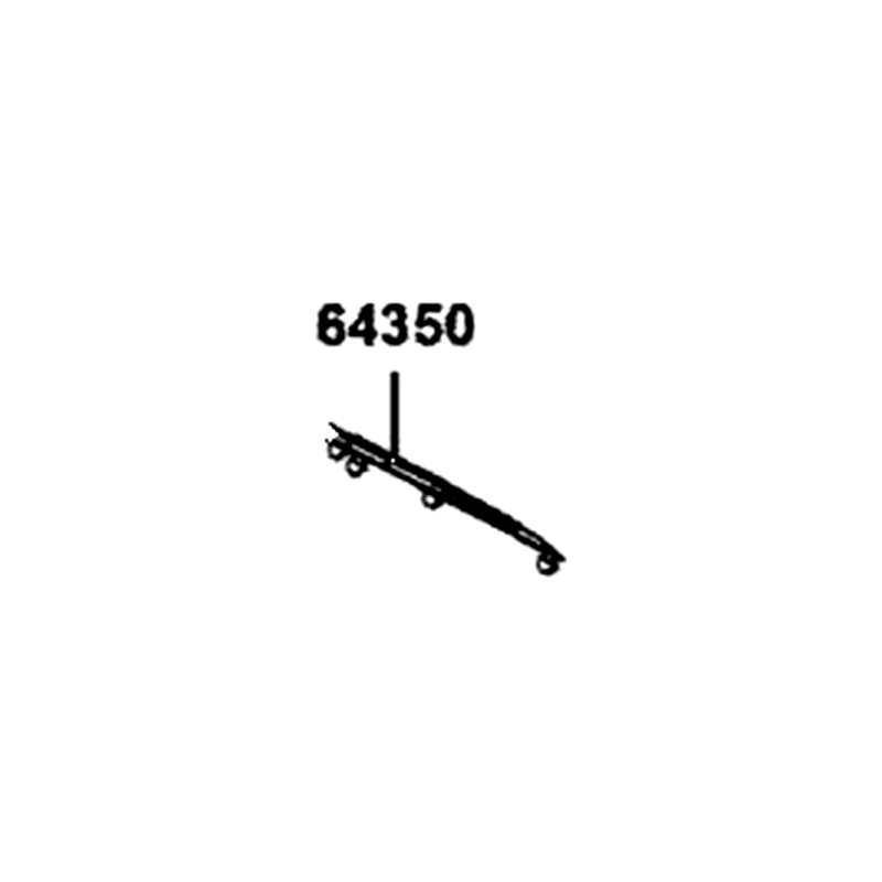 64350-AKB8-E00-N1R MAT R LEG SHIELD (Black) — diagram cutout