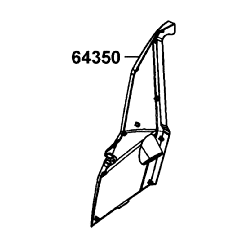 64350-ALE8-E00-C3R PANEL RH SIDE — diagram cutout