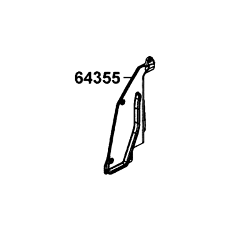 64355-ALE8-E00-N1R PANEL, RH SEAT (Black) — diagram cutout