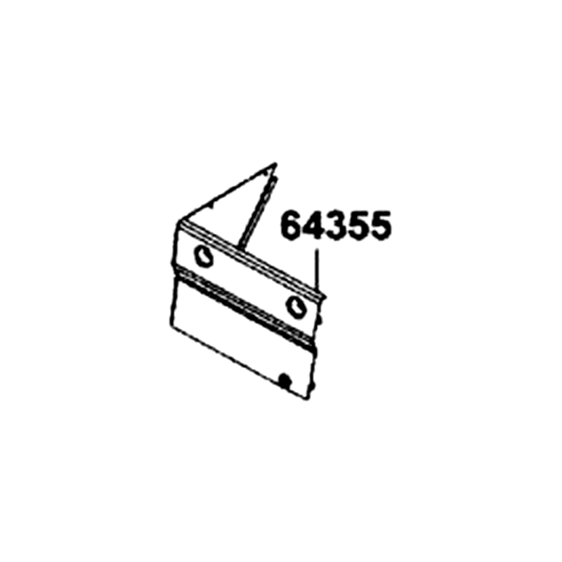 64355-LEE8-E01-N1R SUPPORT, R SIDE PANEL (Black) — diagram cutout