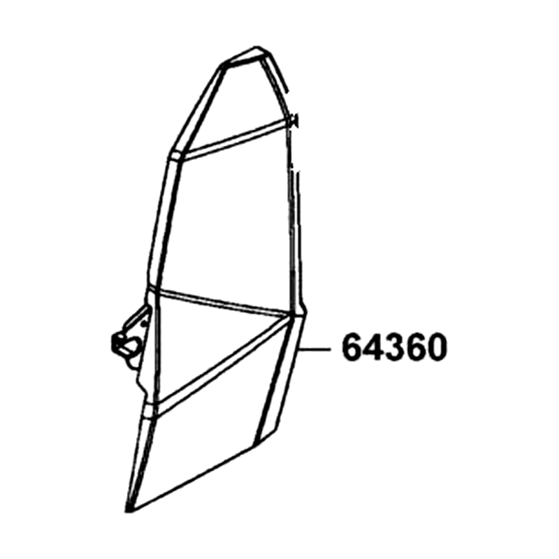 64360-ALE8-E00-C3R PANEL LH SIDE — diagram cutout