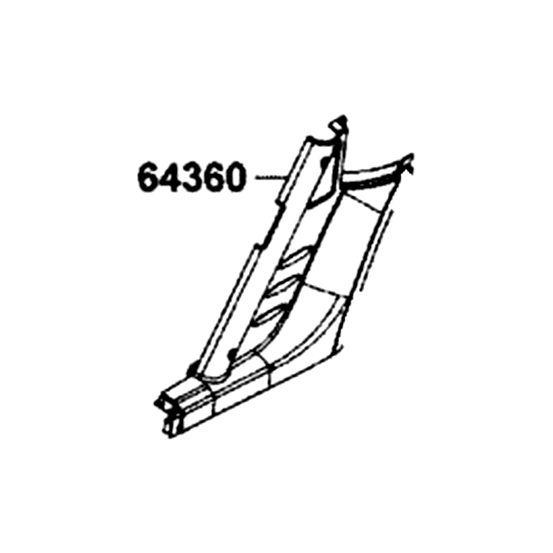 64360-LEE8-E01-N1R PANEL L SIDE (Black) — diagram cutout