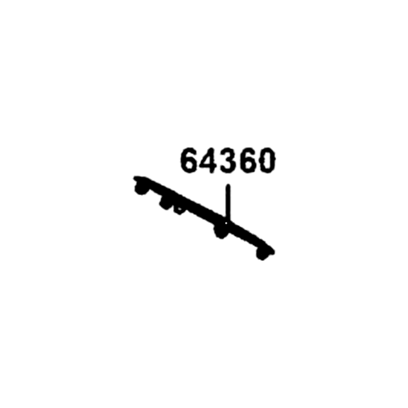 64360-LGC6-E00-N1R MAT L LEG SHIELD (Black) — diagram cutout