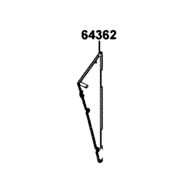 64362-AGA5-M00-N1R COVER INNER L FOOTREST (Black) — diagram cutout
