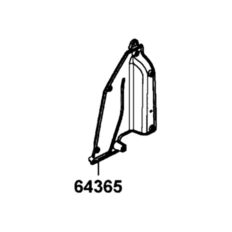 64365-ALE8-E00-N1R PANEL, RH SEAT (Black) — diagram cutout