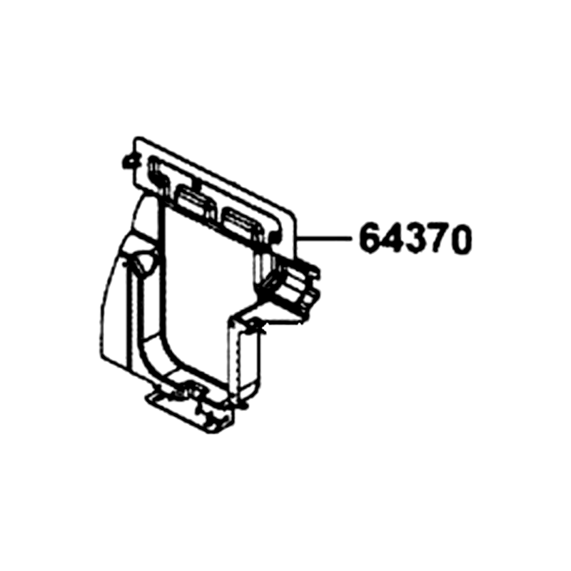 64370-LEE8-E01-N1R PROTECTOR, FUEL TANK (Black) — diagram cutout
