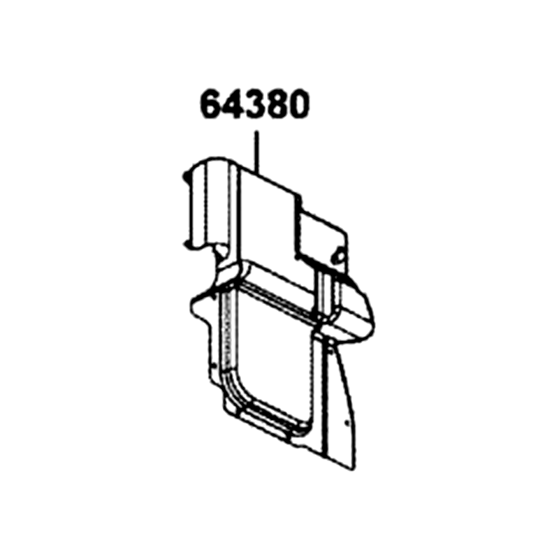 64380-LEE8-E01-N1R PROTECTOR SIDE (Black) — diagram cutout