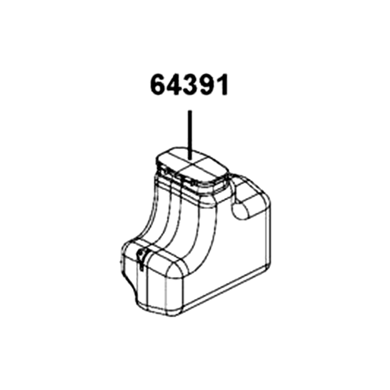 64391-ALE8-E00-N1R CAP LUGGAGE BOX (Black) — diagram cutout