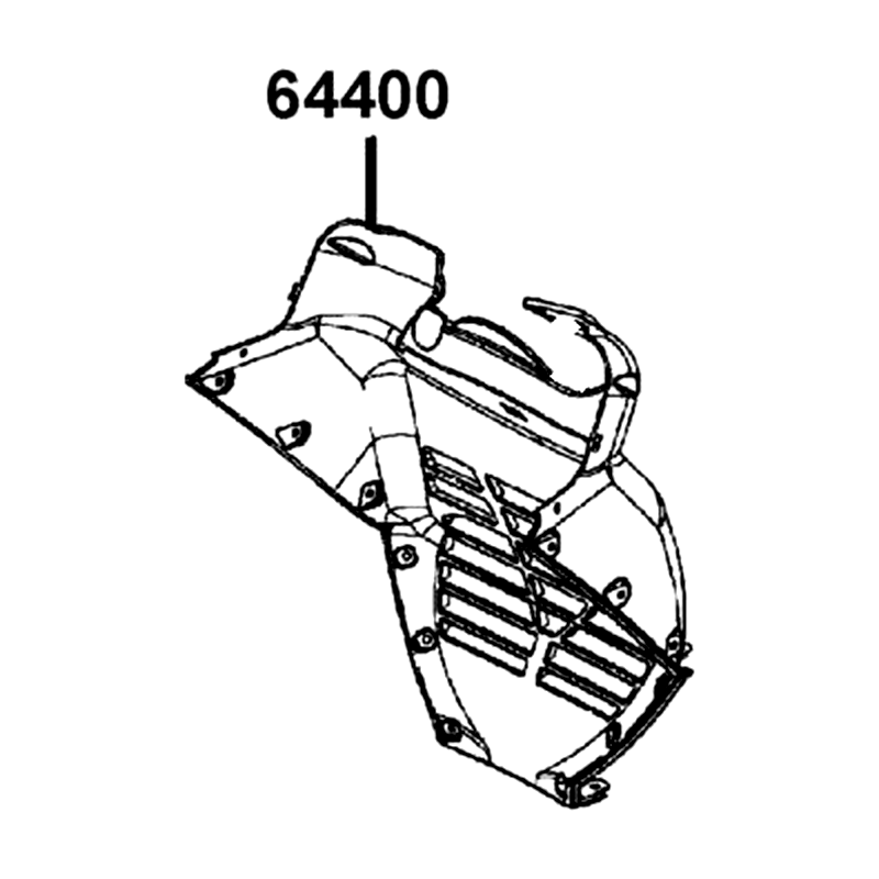 64400-ABD2-C00-N1R "COWL, UNDER" — diagram cutout